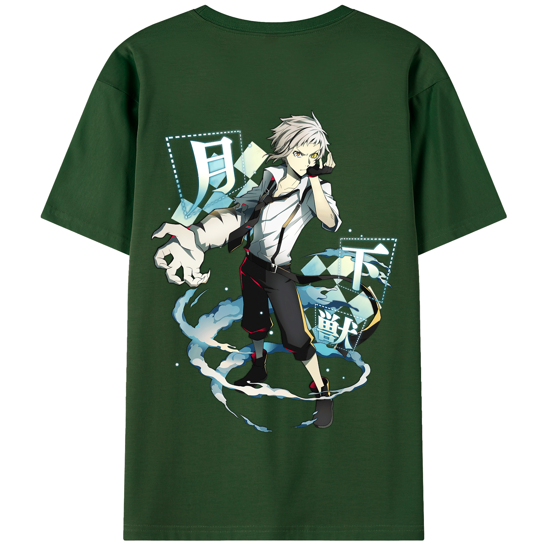 （画像用） 文豪ストレイドッグス Bungo Stray Dogs 綿100％半袖Tシャツ（背面プリント）